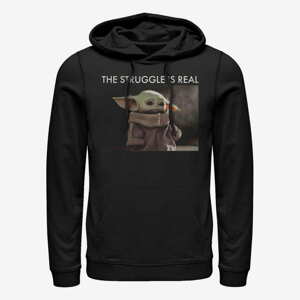 Queens Star Wars: The Mandalorian - Baby Yoda Meme Unisex Hoodie Black