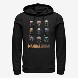 Queens Star Wars: Mandalorian - Mando Helmet Boxup Unisex Hoodie Black