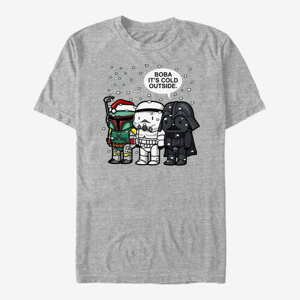 Queens Star Wars: Classic - Boba It's Cold Unisex T-Shirt Heather Grey