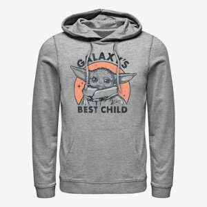 Queens Star Wars: The Mandalorian - Galaxy Baby Unisex Hoodie Heather Grey