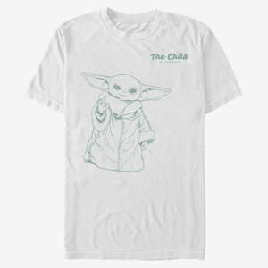 Queens Star Wars: Mandalorian - Playful Child Unisex T-Shirt White