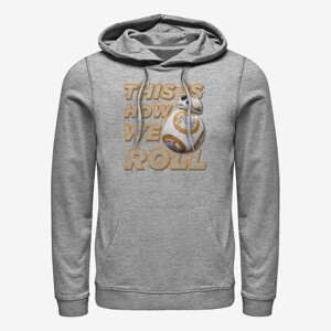 Queens Star Wars: Episode 7 - This Is How We Roll Sideways Unisex Hoodie Heather Grey