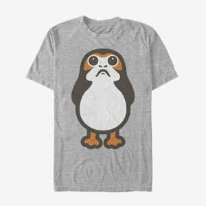 Queens Star Wars: Last Jedi - Big Porg Unisex T-Shirt Heather Grey