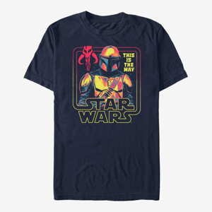 Queens Star Wars: The Mandalorian - The Protector Unisex T-Shirt Navy Blue