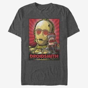 Queens Star Wars: The Rise Of Skywalker - Droid Smith C3P0 Unisex T-Shirt Dark Heather Grey