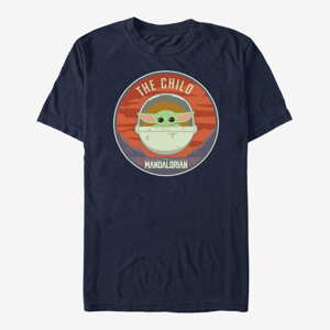 Queens Star Wars: The Mandalorian - The Child Bassinet Badge Unisex T-Shirt Navy Blue