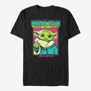 Queens Star Wars: The Mandalorian - SKETCH CHILD Unisex T-Shirt Black