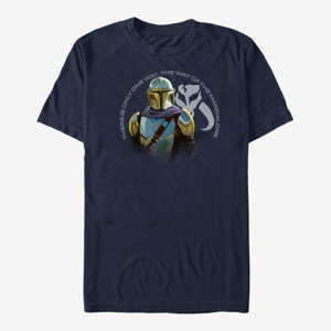 Queens Star Wars: The Mandalorian - The Mandalore Way Unisex T-Shirt Navy Blue