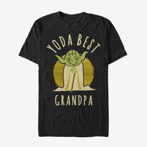 Queens Star Wars: Classic - Best Grandpa Yoda Says Unisex T-Shirt Black