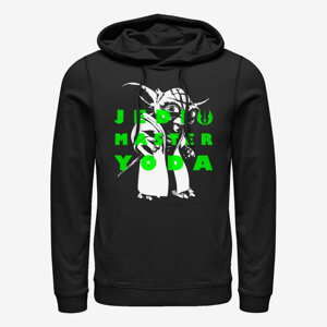 Queens Star Wars: Clone Wars - Yoda Text Unisex Hoodie Black