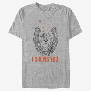 Queens Star Wars - I Chews You Chewy Unisex T-Shirt Heather Grey