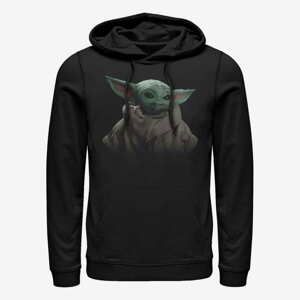 Queens Star Wars: The Mandalorian - Child Fade Unisex Hoodie Black