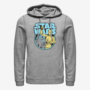 Queens Star Wars - Droid Roundup Unisex Hoodie Heather Grey