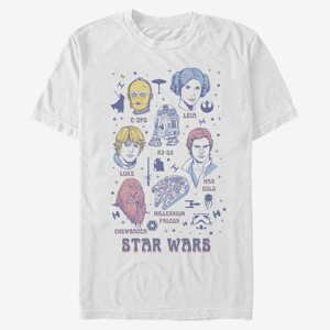 Queens Star Wars - Textbook Characters Unisex T-Shirt White