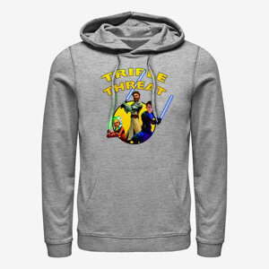 Queens Star Wars: Clone Wars - Triple Threat Unisex Hoodie Heather Grey