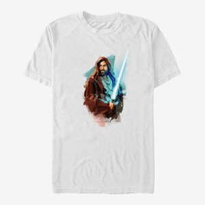 Queens Star Wars Obi-Wan - Kenobi Paint Unisex T-Shirt White