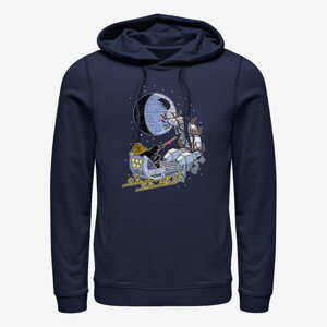 Queens Star Wars: Classic - Vader Sleigh Unisex Hoodie Navy Blue