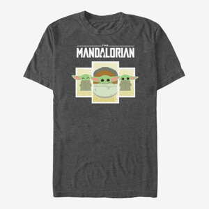 Queens Star Wars: The Mandalorian - Child Boxes Unisex T-Shirt Dark Heather Grey