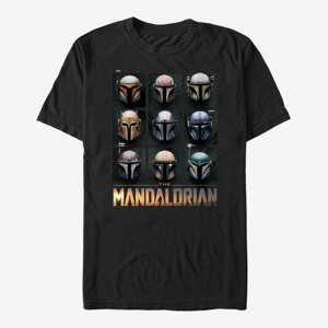 Queens Star Wars: The Mandalorian - Mando Helmet Boxup Unisex T-Shirt Black