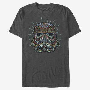 Queens Star Wars: Classic - Trooper Sugar Skull Unisex T-Shirt Dark Heather Grey