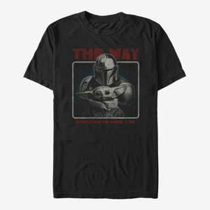 Queens Star Wars: The Mandalorian - Retro Way Unisex T-Shirt Black