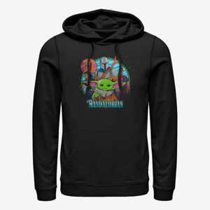 Queens Star Wars: Mandalorian - FLOURO MANDO Unisex Hoodie Black