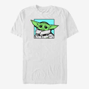 Queens Star Wars: The Mandalorian - Child Box Unisex T-Shirt White