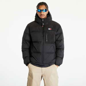 Pánská zimní bunda TOMMY JEANS Cord Mix Alaska Puffer Jacket Black