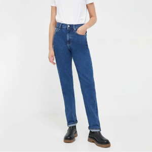 Dámské kalhoty CALVIN KLEIN JEANS Authentic Slim Straight Blue