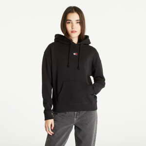 Dámská mikina TOMMY JEANS Boxy Badge Hoodie Black