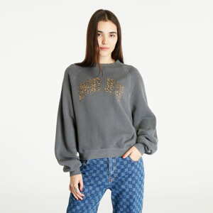 Dámská mikina TOMMY JEANS Relaxed Fit Leo Print Crewneck Gray