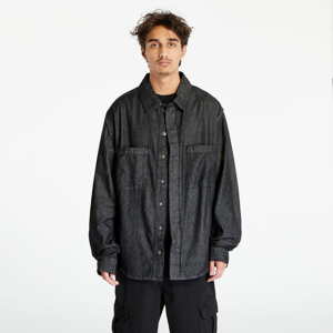 Urban Classics Oversized Denim Pocket Shirt Realblack Washed