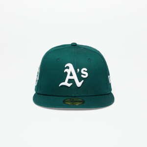 Kšiltovka New Era Oakland Athletics Team Side Patch 59Fifty Fitted Cap Dark Green/ Optic White