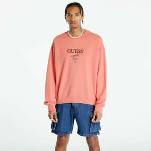 Mikina GUESS Go Baker Logo Crewneck Peach Peel Multi