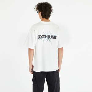 Sixth June Puff Tshirt Thunder Backprint Off White