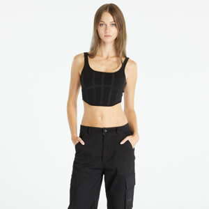 Sixth June Knit Crop Top Black