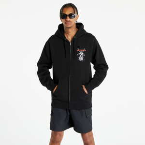 Mikina PLEASURES Goat Zip Hoodie Black