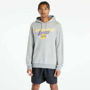 Mikina New Era Team Script Hoody Los Angeles Lakers Heather Gray/ A Gold