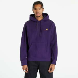 Mikina Carhartt WIP Hooded American Script Sweat Cassis