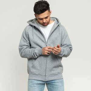 Mikina Urban Classics Zip Hoody Melange Grey