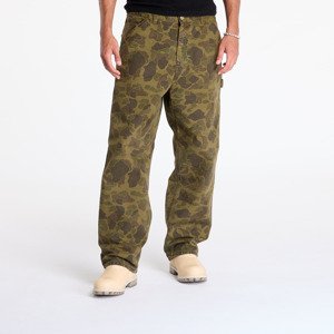 Džíny Carhartt WIP Duck Single Knee Pant Camo Duck/ Office Green XS