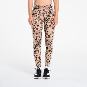 Legíny adidas Essentials 3-Stripes Animal Print Leggings Multicolor/ Warm Sand L