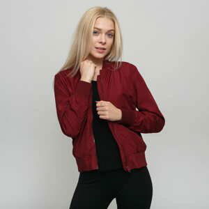 Dámský bomber Urban Classics Ladies Light Bomber Jacket vínová