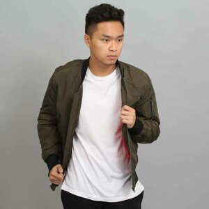 Bomber bunda Urban Classics 2-Tone Bomber Jacket Green