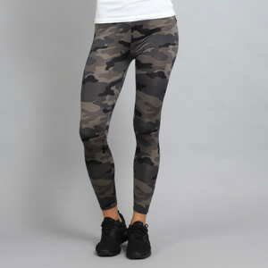 Legíny Urban Classics Ladies Camo Leggings Camo Grey