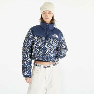 Bunda The North Face Nuptse Short Jacket Dusty Periwinkle Water Distortion Small Print/ Summit Navy S