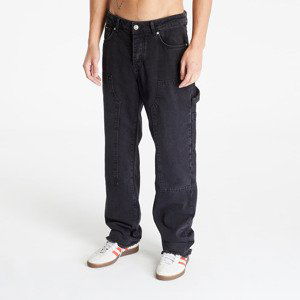 Kalhoty Sixth June Carpenter Denim Pants Black W31