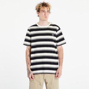 Tričko FRED PERRY Stripe T-shirt Black/ Cream S