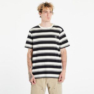 FRED PERRY Stripe T-shirt Black/ Cream