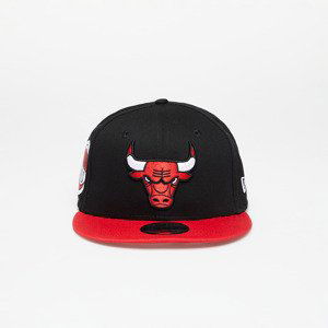 New Era Chicago Bulls Team Side Patch 9Fifty Snapback Cap Black/ Front Door Red